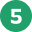 5 five circle green