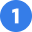 1 one circle blue